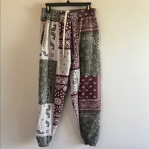Patchwork Bandana Joggers